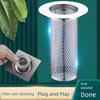 Filtre Grille d'Évacuation Cheveux en Acier Inoxydable pour Canalisation d'Évier de Salle de Bain, Couvercle Filet Anti-Bouchage et Anti-Insectes