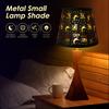 2Pcs Metal Table Lamp Shade Sun Moon Star Pattern Hollow Out Iron Lampshade Cover for Table Lamps Small Chandeliers Wall Lamps