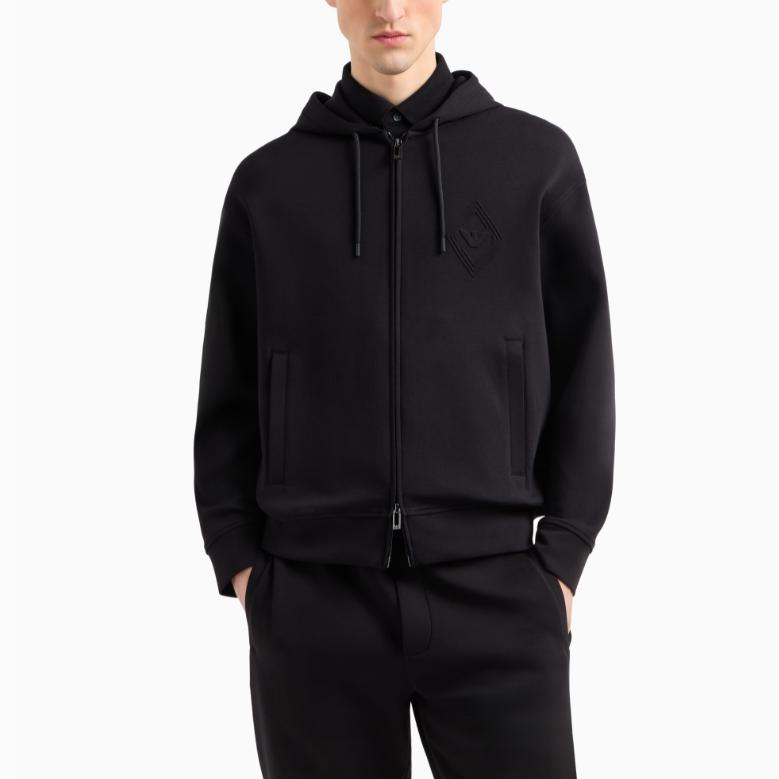 Emporio Armani Logo Embossed Hoodie EM001122-AF10013-UC001