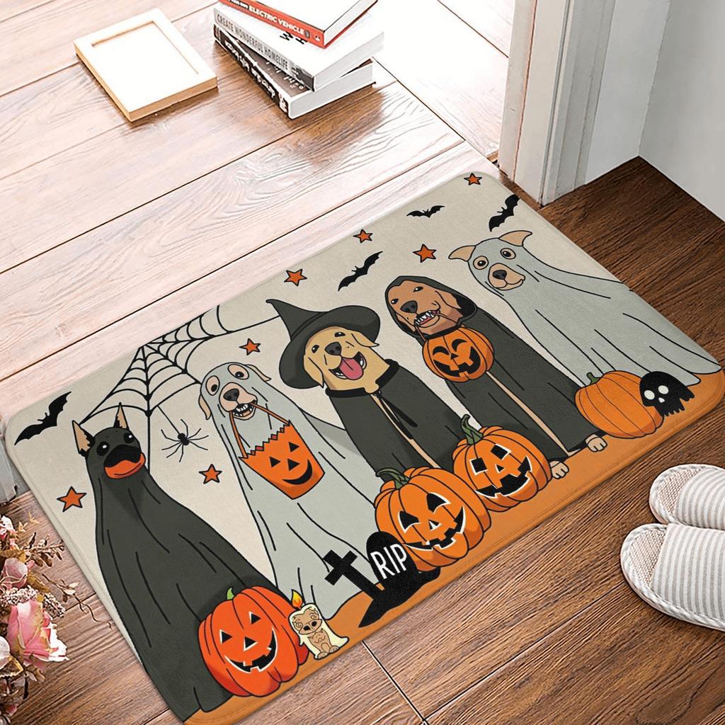 Halloween Doormat Anti-Slip Entrance Kitchen Bath Floor Door Mat  Bedroom Balcony Carpet Rug
