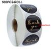 Etichetă Autocolant rolă Etichetă pachet Autoadeziv Autocolante Mulțumesc Sigilare Artizanat Cadou Autocolant Hârtie