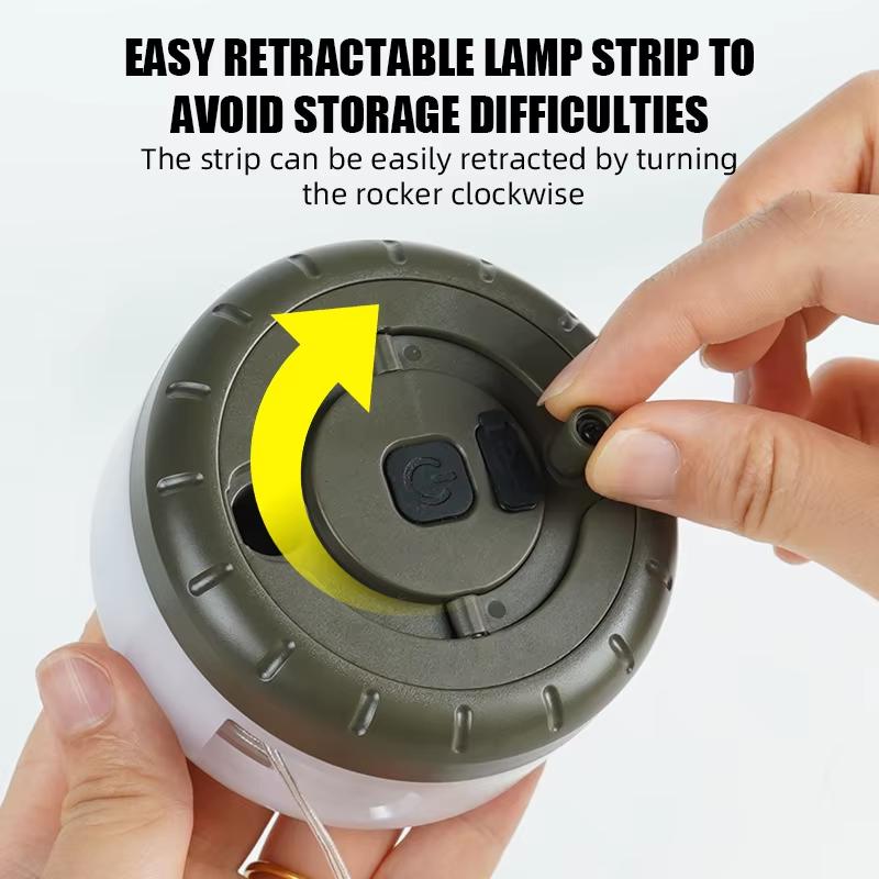 New LED camping light USB charging outdoor tent string light tape measure light camping light atmosphere light camping light