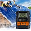 Solar Charge Controller 12V 24V Solar Panel Voltage Regulator LCD Display Dual USB Output Support for iPhone Charging