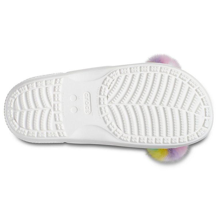 Crocs Classic Fur Sure 2 Straps Sandals 'White' 207405-100