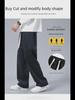 Unisex Checkerboard Corduroy Straight Trousers - Retro Autumn Style