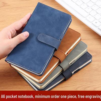Benutzerdefiniertes Tragbares A6 PU-Leder Notizbuch mit Logodruck – Dick, Hochwertig, Kompaktes Design