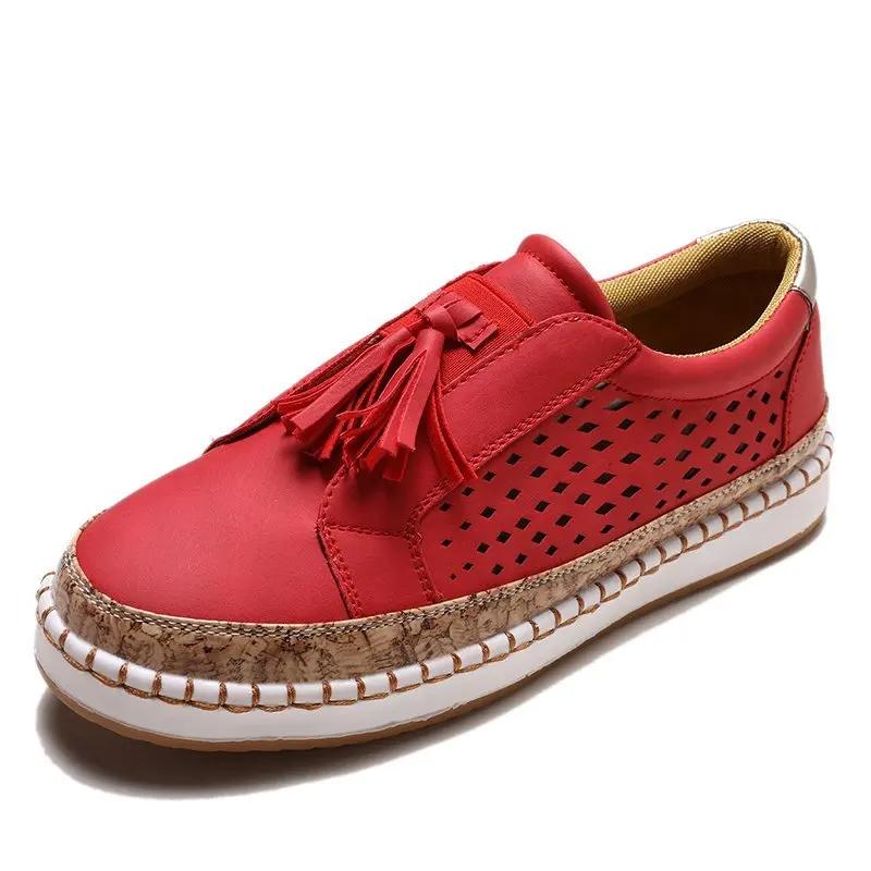Fashion Women's Sneakers Breathable 2025 New Fashion Flat Outdoor Woman Vulcanize Shoes Mesh Fabric Lace Up Ladies Shoes Female Footwear