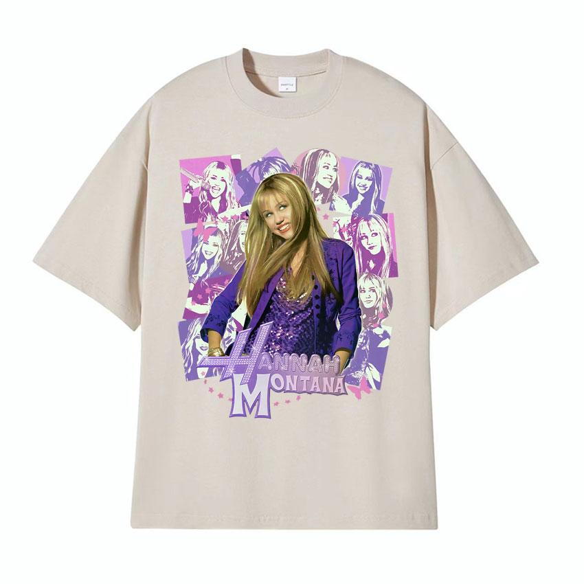 Hannah Montana Epic Iconic Graphic T Shirt Unisex Women Retro Fashion Aesthetic T-shirts Casual O-Neck Cotton Short Sleeve T-shirt