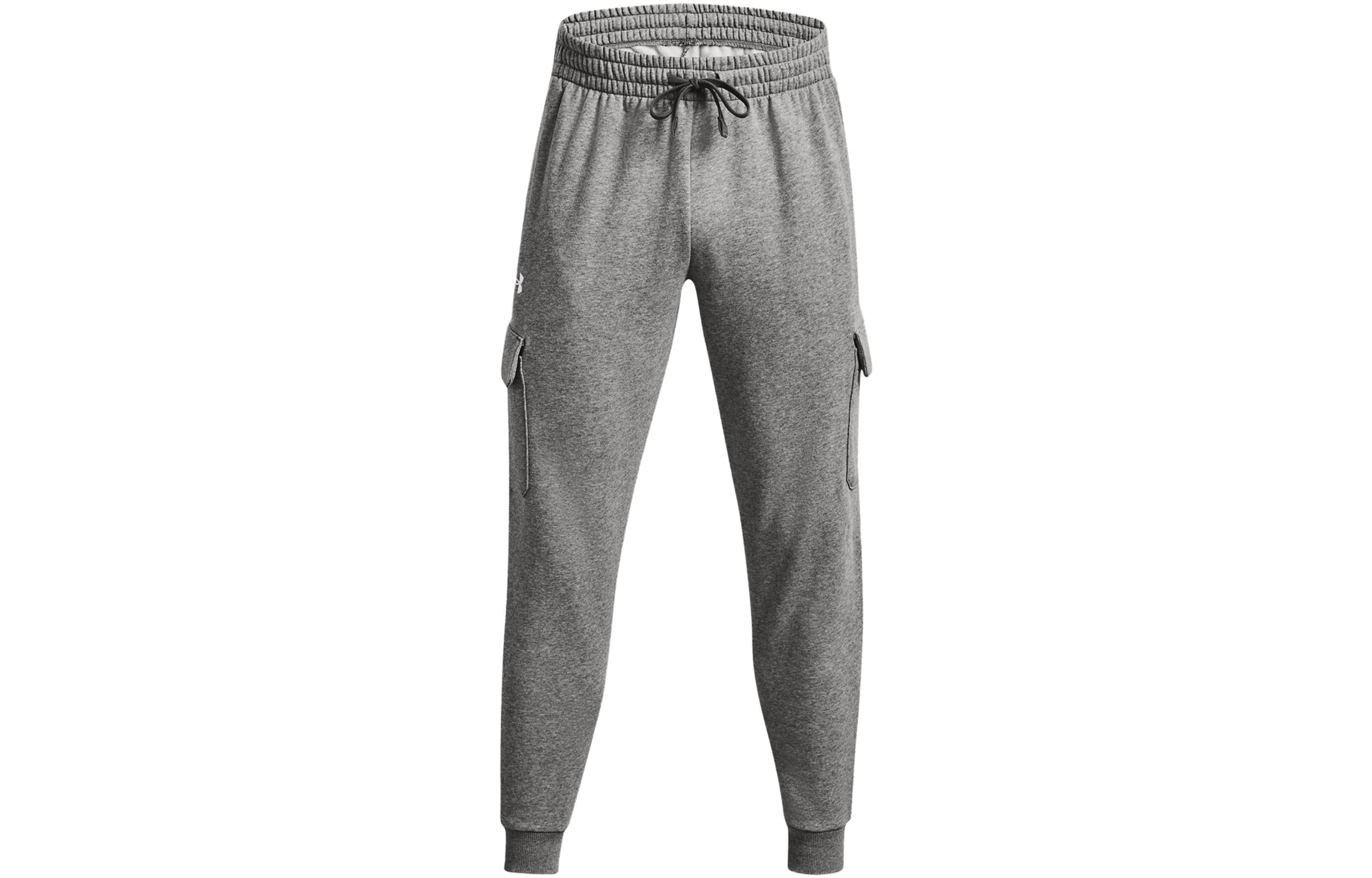 Under Armour Rival Fleece Knitted Sweatpants Men s Gray Thickened Cuffed Pants 1382134-026 XXL
