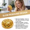 Squeeze Toy Gold Foil Steamed Bun Stress Ball Cute Food Shape Fidget Wax-like for Anxiety Relief Soft Elastic Maltose Reliever Funny Gift