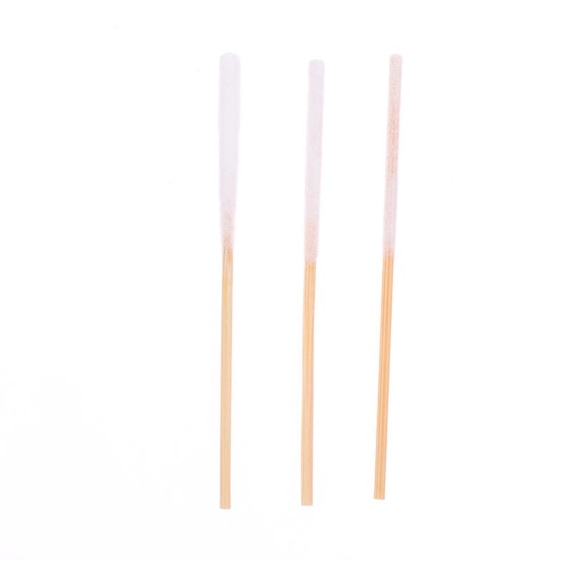 30Pcs Bag Bamboo Cotton Stick Swabs Buds With Long Cotton Head For Eyebrow Lips Eyeline Permanent Tattoo Makeup Cosmetics