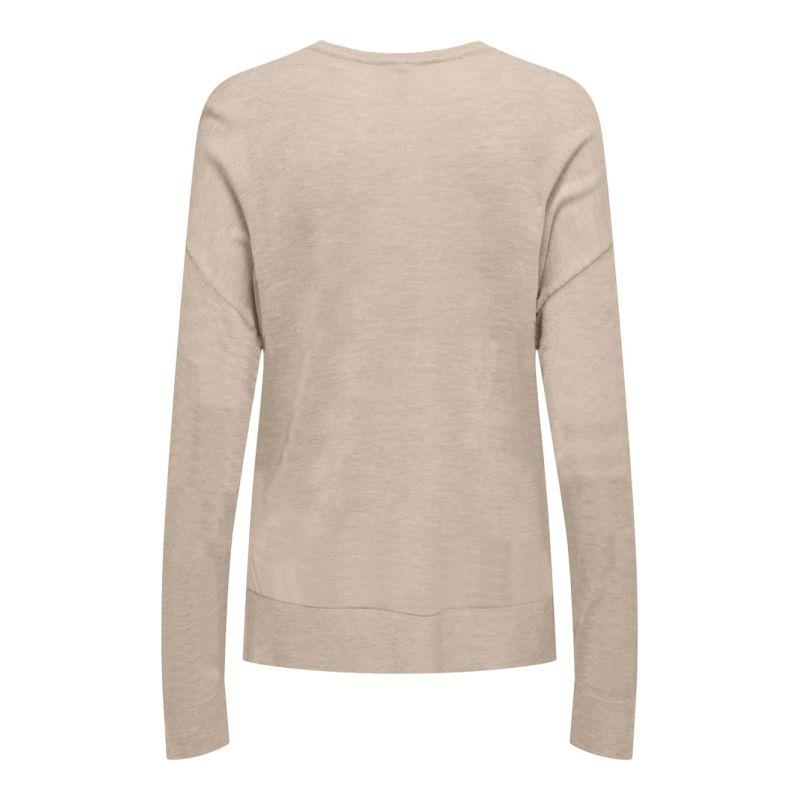 Haut vienna manches longues en maille col V Femme ONLY