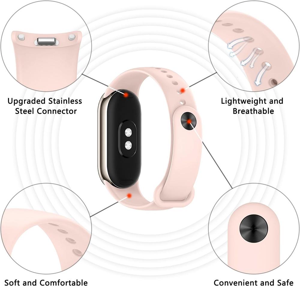 For Mi Band 8 9 10 Strap SmartWatch Accessories Silicone Sport Replacement Wrist Pulseira Correa for Xiaomi MiBand 8 Bracelet