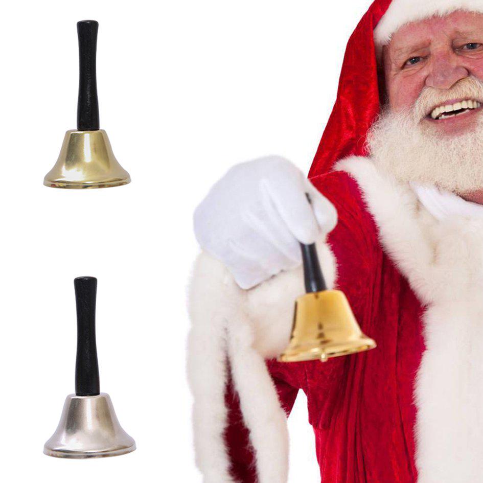 Buy Portable Santa Claus Rattles Christmas Hand Bell Party New Year ...