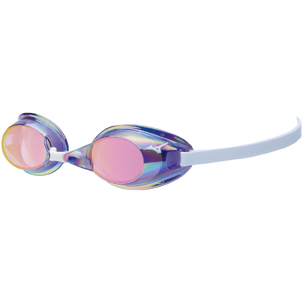 Mizuno N3JEB751 Swimming Goggles with Purple x Ruby (Non-Cushioned) Mirror, Unisex, 67 Mirror, Tv 42%