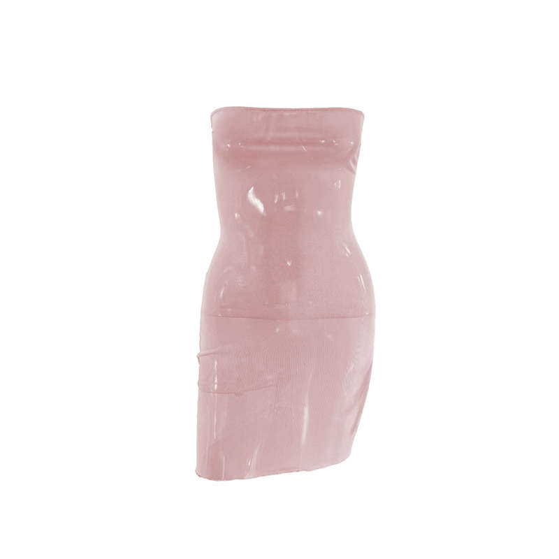 Hip Wrap Dress Short Skirt Anti Penetration Bottom Dress Gauze Women's Clothes Sleeveless