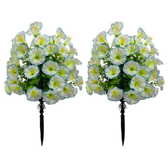 1/2 st Konstgjord Morgonhimmel Trädgårdsspett UV-beständig Falsk Blomsterpigga Bröllopsfest Inomhus Utomhus Trädgårdsvägg Falsk Blomsterdekoration