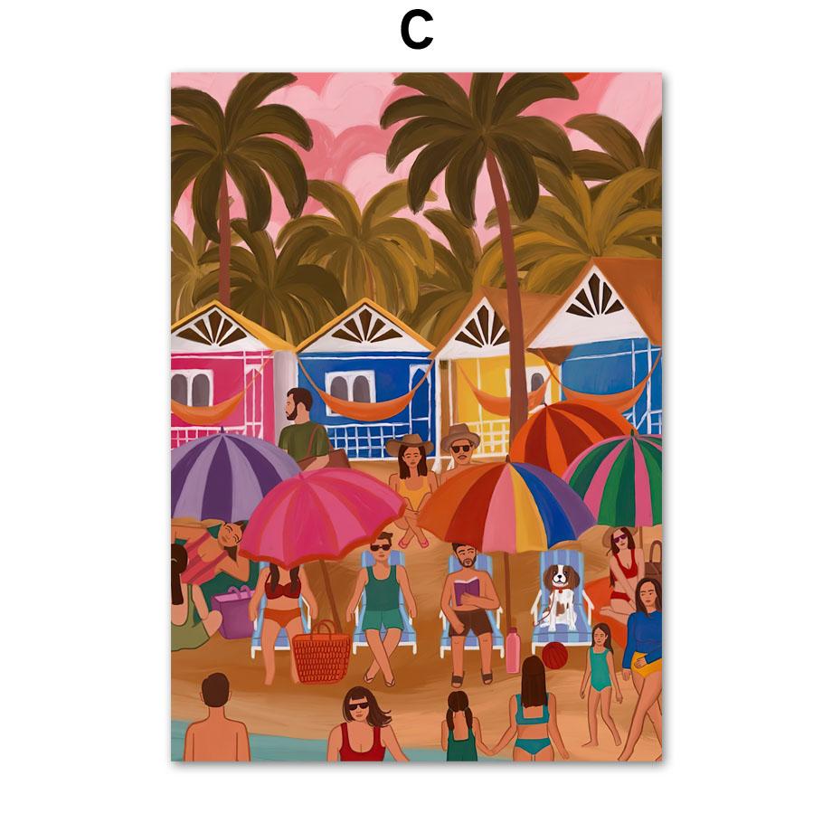 Reading Girls Plant Lady Picnic Fruity Flowers Tea Life Posters And Prints Wall Art Canvas Painting Pictures Living Room Decor