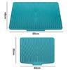 Silicone Tableware Drain Mat Anti Slip Sink Mat Slope Guide Bowl Dish Drying Filter Mat Heat Resistant Pad Kitchen Accessorie