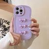 ins sweet and cool three-dimensional bow is suitable for iPhone16Pro max Apple 15 mobile phone case 12/13 soft case.
