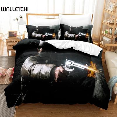 Mode 3D Red Dead Redemption Bettwäsche-Sets Bettbezug-Set mit Kissenbezug Twin Full Queen King Bettwäsche Bettwäsche