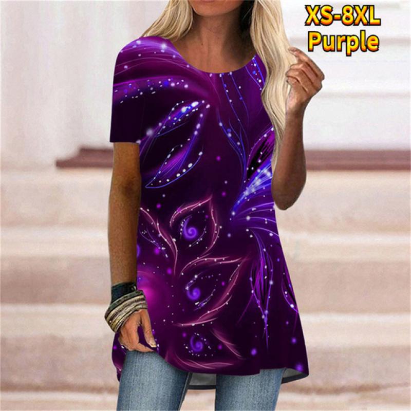 Fashion Cartoon Portrait 3D Print Women T-shirt With O Neck White Short Sleeve Women Clothes Leisure Summer Tops Pullover