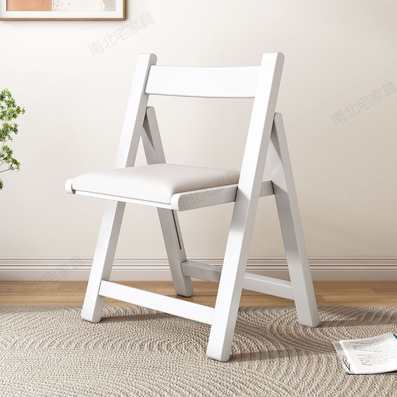 Solid Wood Folding Chair - Simple Foldable Dining Chair with Backrest, Portable for Kitchen, Outdoor & Small Spaces, furniture