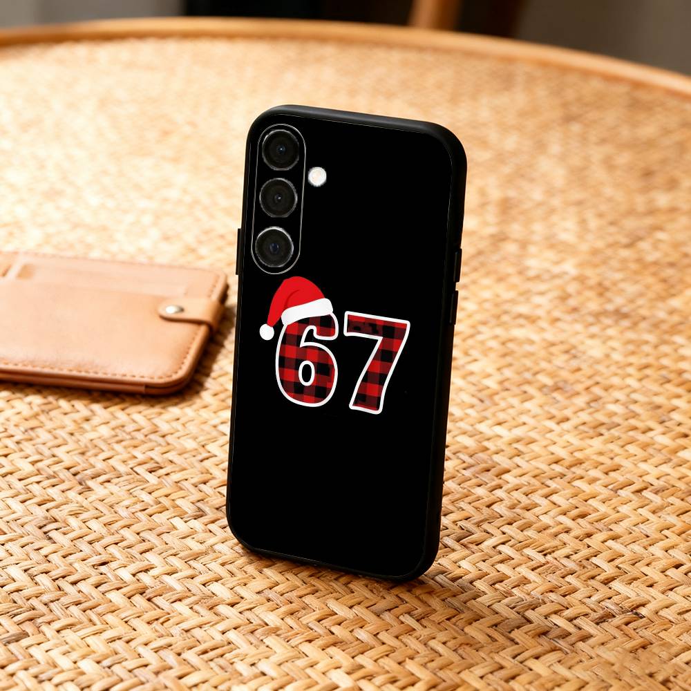 

67 Six Seven Phone Case For Samsung A73,72,71,53,52,51,22,91,80, Soft Black Cover Samsung a71 4g