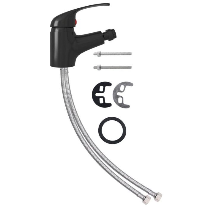 Mitigeur de bidet de salle de bain VIDAXL Noir - Style moderne et durable - Installation facile