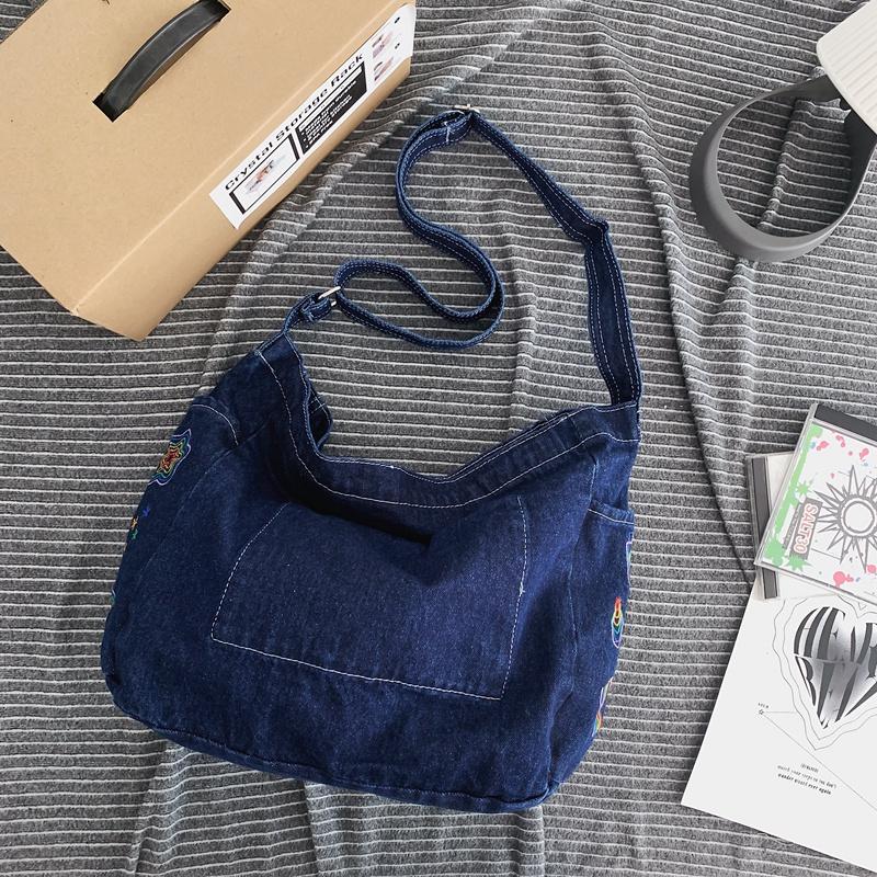 Denim Women's Bag Large Capacity Shoulder Bag Student Crossbody Bag