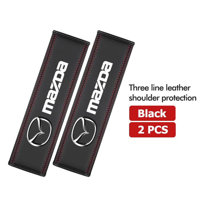 For Mazda Car Seat Belt Cover Adjustable Safety Shoulder Pad Accessories CX9 MX5 RX8 Axela Demio Atenza MS GJI GH BK MP