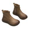 New Thick-soled Ankle Boots, Retro Round-toed Versatile Women's Boots and Shoes with Sponge Soles