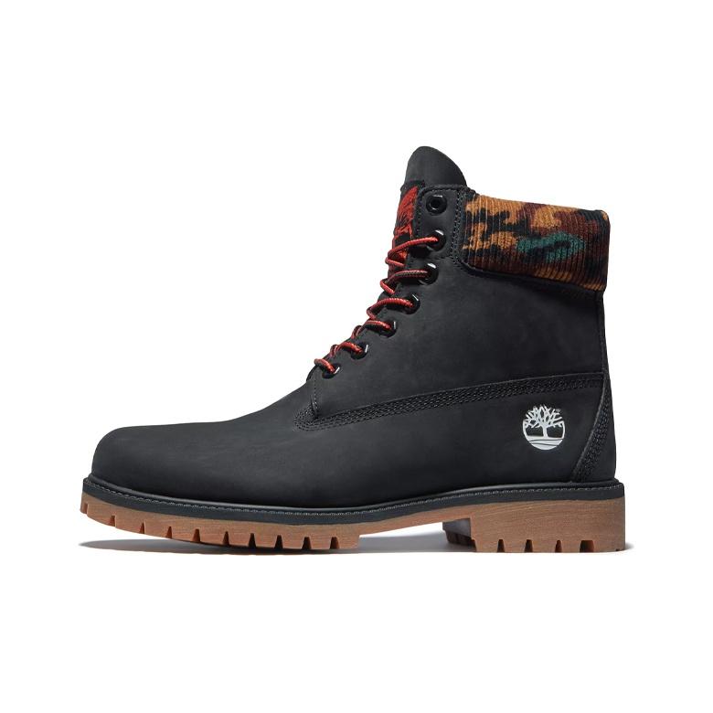 Timberland 6-calowe krótkie wygodne trwałe buty outdoorowe typu Martin męskie buty czarne A2KC3001