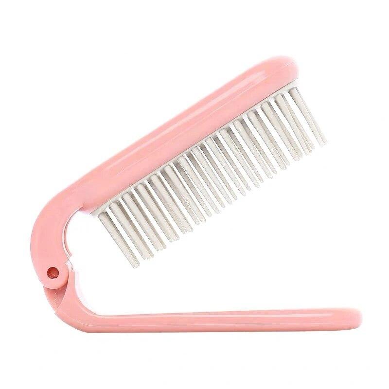 Přenosný skládací masážní hřeben Soft Tooth Antistatický kartáč na vlasy Profesionální kadeřnický hřeben Cestovní přenosný rozčesávací hřeben