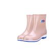 2025 new thick-soled pvc anti-skid water shoes short tube labor insurance wear-resistant car wash women's waterproof glue shoes rain-proof