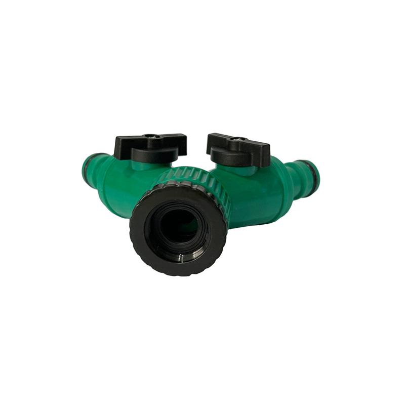 Y-type Shunt Valve Garden Irrigation System Water Hose Connector Tap Adapter 2 Y Shape Way Splitter Quick Water Controller N7B1