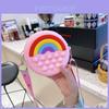 Adorable Silicone Children's Bag Mini Rainbow Crossbody Purse For Kids Unisex