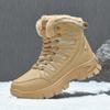 Men's Plus Size Waterproof Non-Slip Warm Snow Boots for Outdoor Hiking