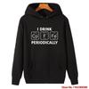 I Drink Coffe Periodically Periodic Table Graphic Cotton Thick Sweater Hoodie Sweatshirts Way For All Ages Winter Fleece Hoodie