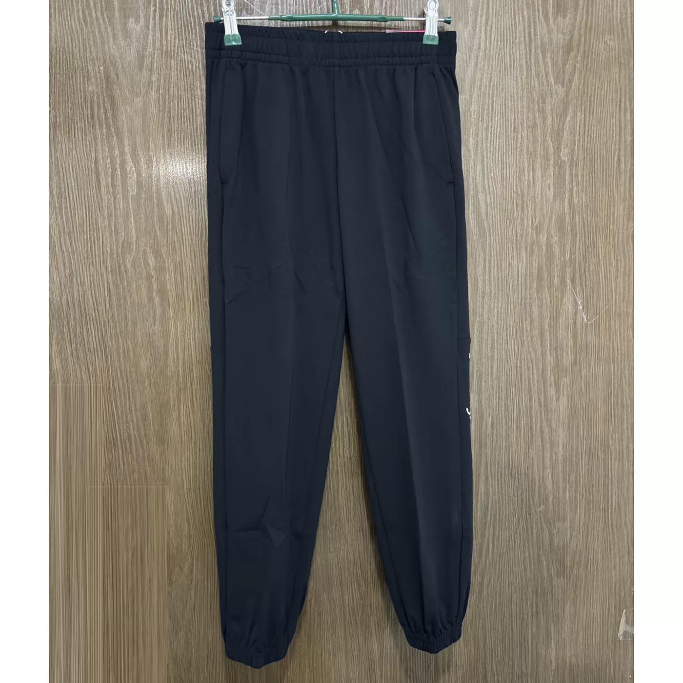 Anta Genuine Summer Knitted Breathable Thin Youth Fitness Running Women s Sports Nine-Point Pants 162428321-1 Basic Black Pants / S160 чёрный