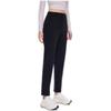 Anta Champion All-Weather Series Comfortable Casual High-Waisted Simple Straight Leg Fleece Knitted Sports Pants Women Bottoms Basic-Black 162440306-3
