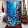 3D Ocean Shower Curtain Tropical Fish Coral Reef Design Sea World Art Calm Nature Decor Waterproof Printed Bath Curtain Home