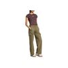 Adidas Originals Solid Color Comfortable Loose Fit Multi-Pocket Cargo Pants Women Pants Olive IX9972