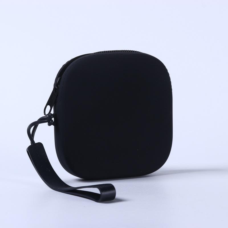 Silicone Storage Pouch Zippered Cosmetic Bag Soft Silicone Material Multi-Coloured DIY Gift