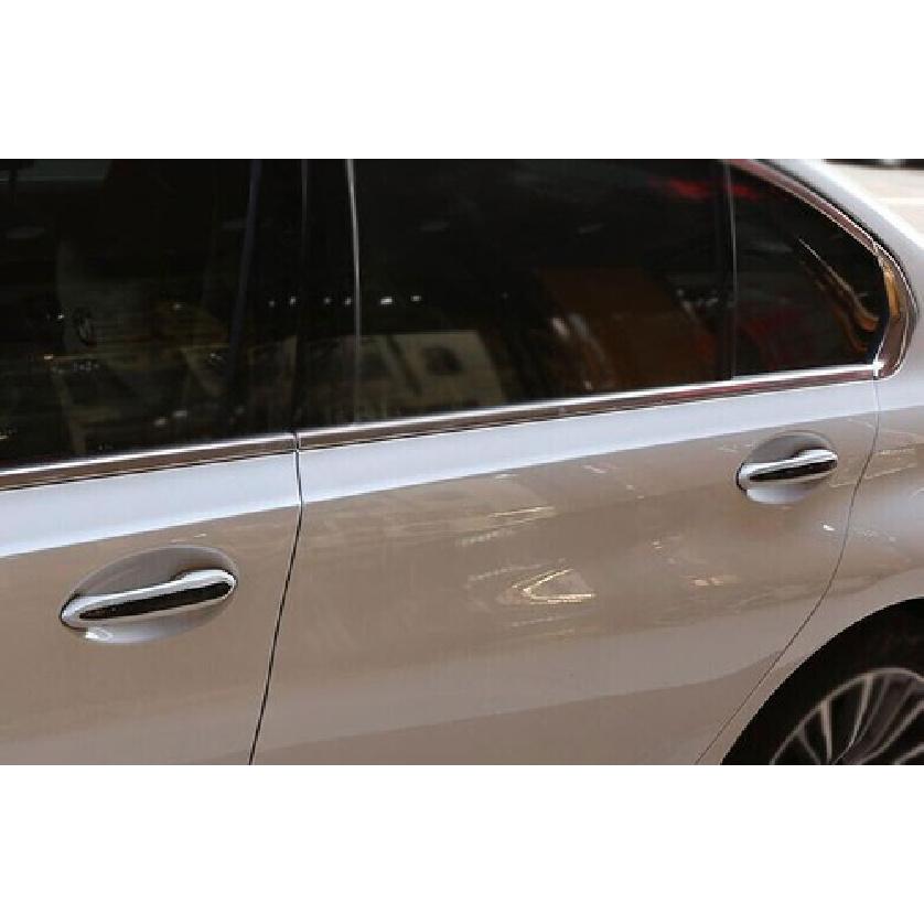 For BMW 5 Series 2018- ABS Carbon Fiber Car Door Handles Cover Trim Decor