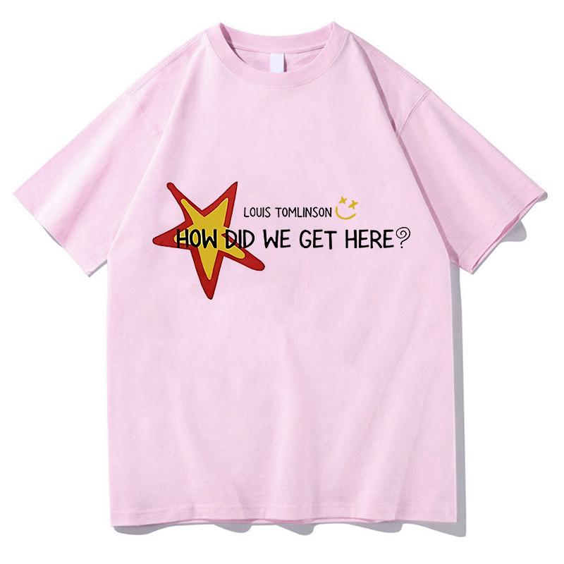Louis Tomlinson How Die We Get Here Fans T-Shirts Geschenk Unisex Tour 2026 Shirt Herrenbekleidung Lässig Reine Baumwolle Streetwear Oberteile