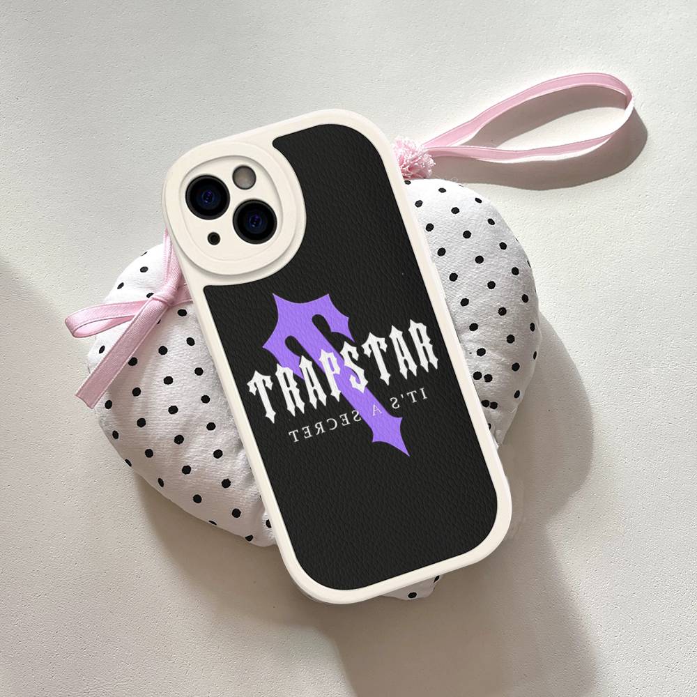 Etui Na Telefon T-Trapstars Dla IPhone 16 15 14 13 12 11 Pro Max Plus 16E Miękkie Skórzane Pokrowiec