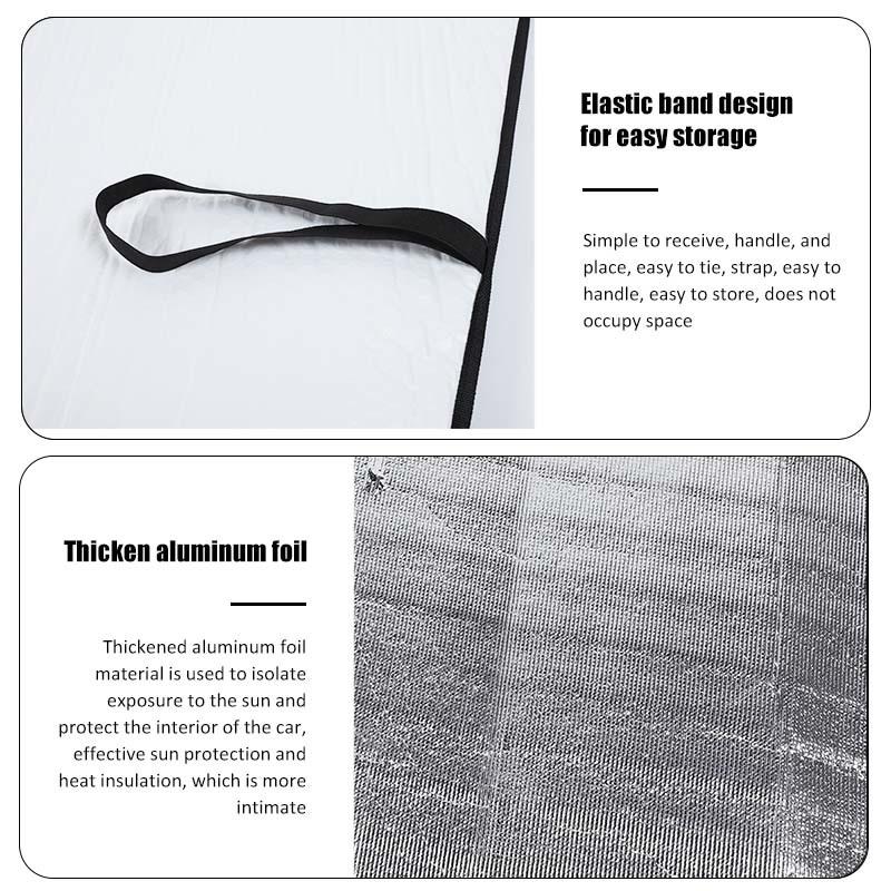 Car Front Windshield Sunshade Window Shade Foldable Sun Visor Car Cover Fit for Dodge RAM 2018 Up Intrerior Accessories