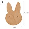 1pcs Wooden Hook Creative Nordic Cute Animal Hook Wall Hanging Coat Hook Home Decoration Solid Wood Hook Kitchen Accessories