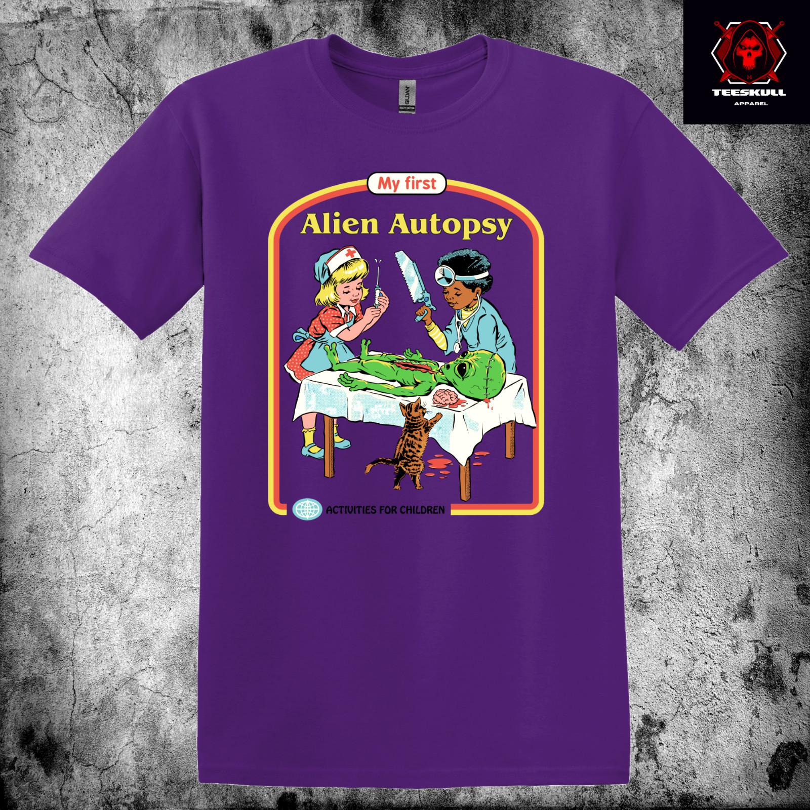 Steven Rhodes Alien Autopsy Dark Humor Horror Premium Cotton T-Shirt 2XL